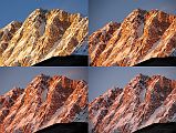 38 Light Changes On Shishapangma Southwest Face At Sunset From Shishapangma Southwest Advanced Base Camp